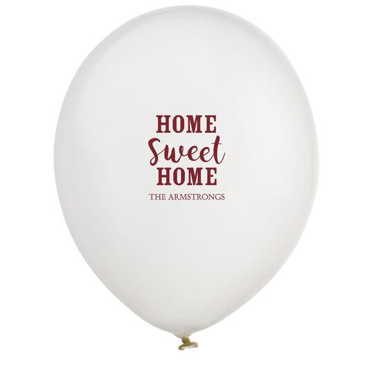 Home Sweet Home Latex Balloons